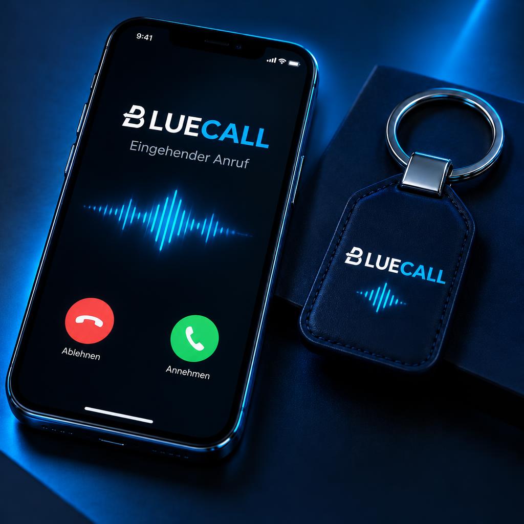 Schlüsselanhänger BLUECALL